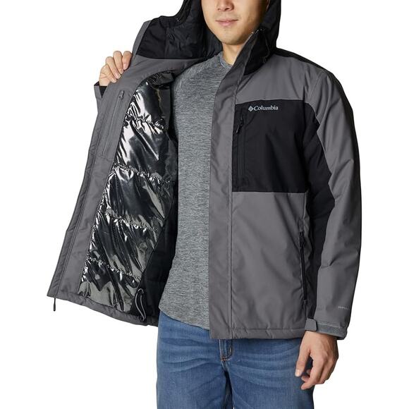NWT Columbia Men's Tipton Peak II Insulated Jacket, City Grey/Black-Sz Small - Picture 5 of 6